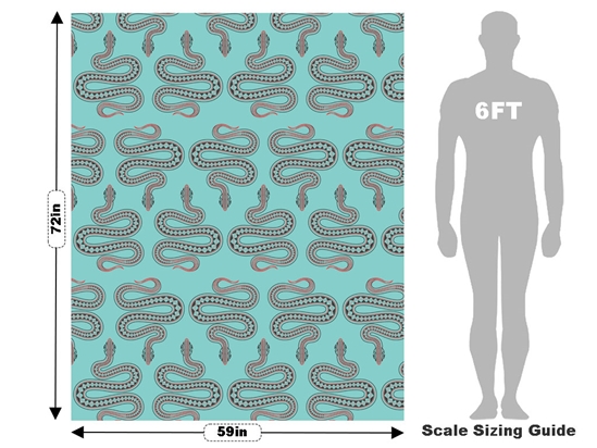 Slithering Serpents Reptile Vehicle Wrap Scale