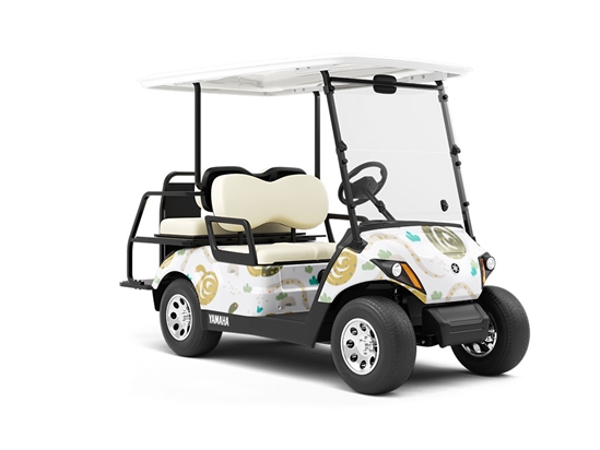 Smiling Serpents Reptile Wrapped Golf Cart