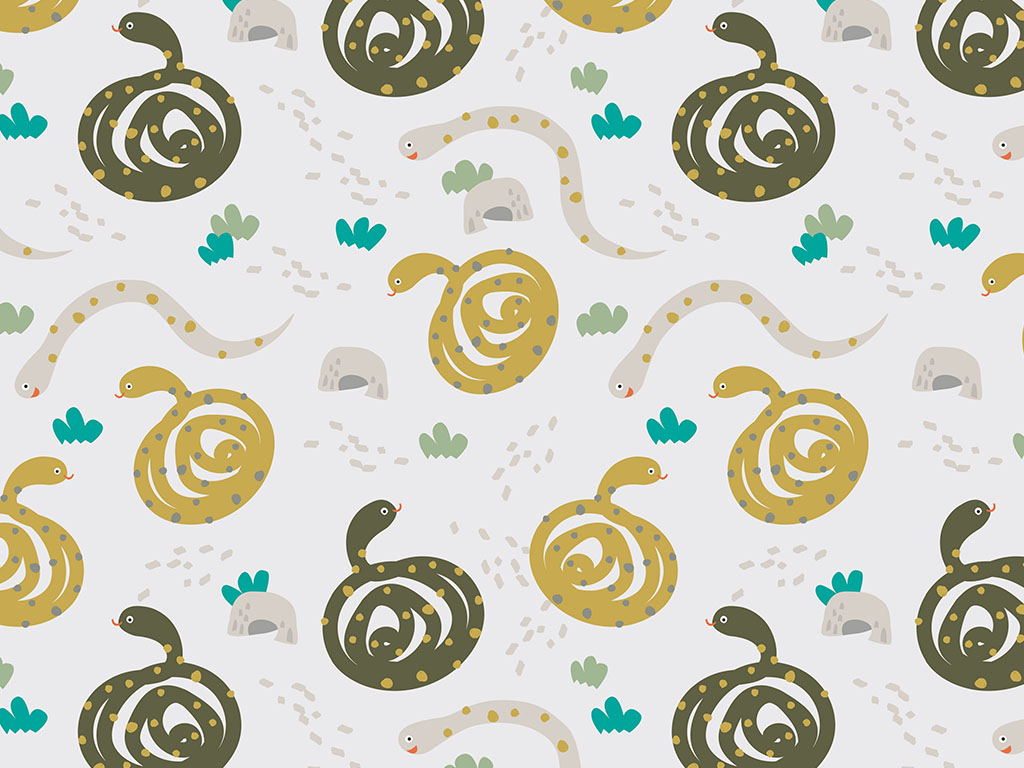 Smiling Serpents Reptile Vinyl Wrap Pattern