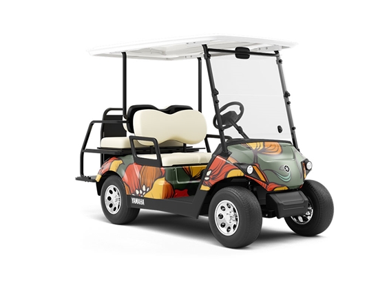 Belle De Jour Retro Wrapped Golf Cart