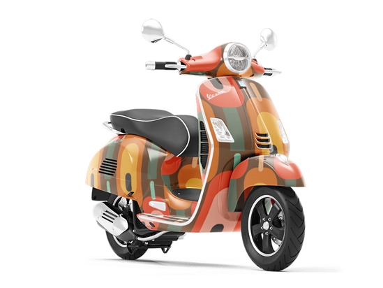 Fabulous Wailing Retro Vespa Scooter Wrap Film