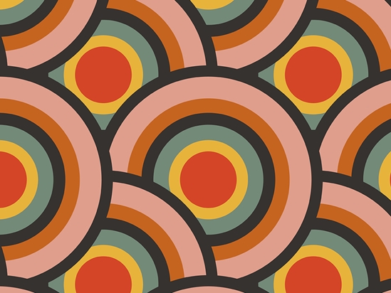 Far Out Retro Vinyl Wrap Pattern