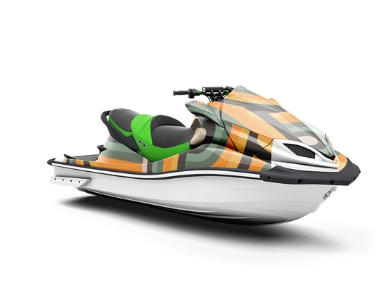 Gold Finger Retro Jet Ski Vinyl Customized Wrap