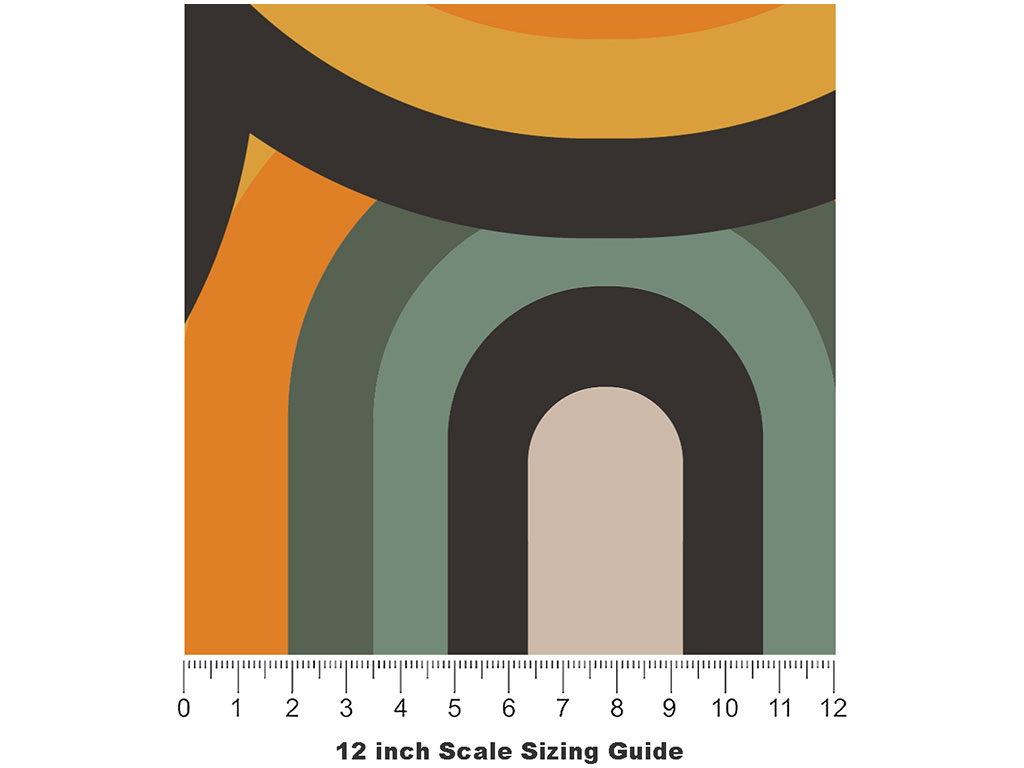 Gold Finger Retro Vinyl Film Pattern Size 12 inch Scale