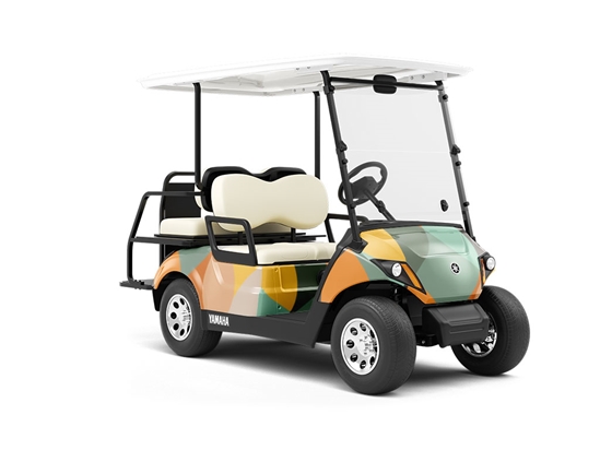 Outta Sight Retro Wrapped Golf Cart