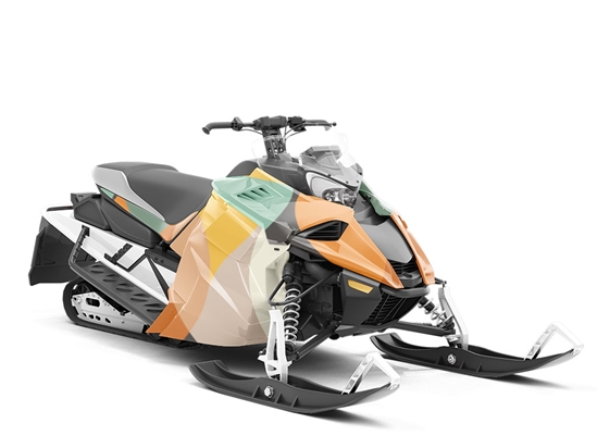 Outta Sight Retro Custom Wrapped Snowmobile