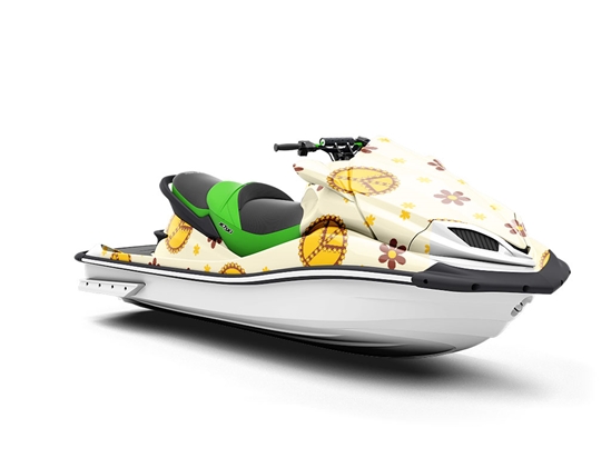 Peace Man Retro Jet Ski Vinyl Customized Wrap