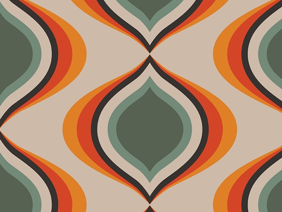 Ten Years After Retro Vinyl Wrap Pattern