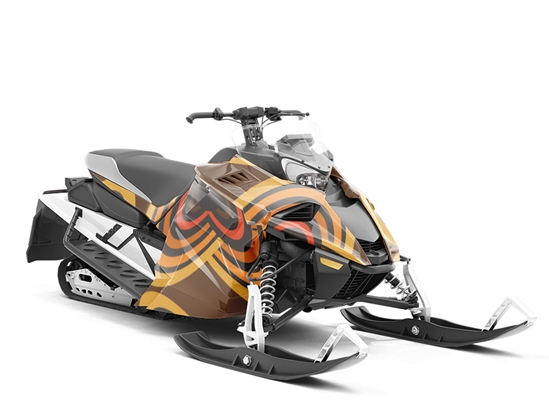 Boogie Fever Retro Custom Wrapped Snowmobile