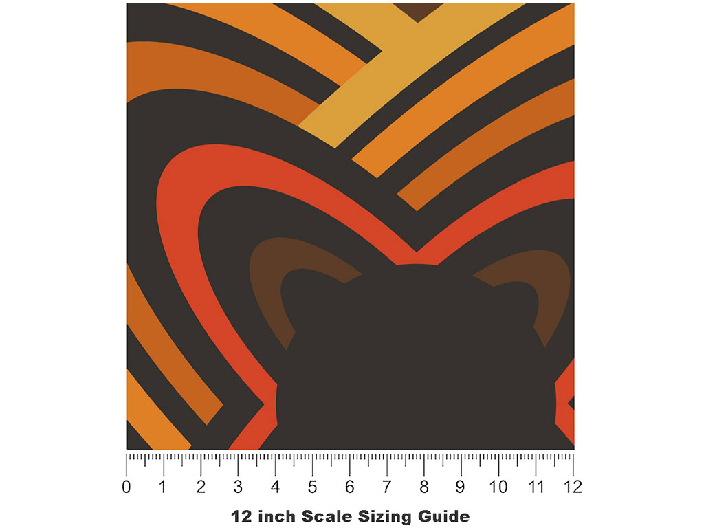 Boogie Fever Retro Vinyl Film Pattern Size 12 inch Scale