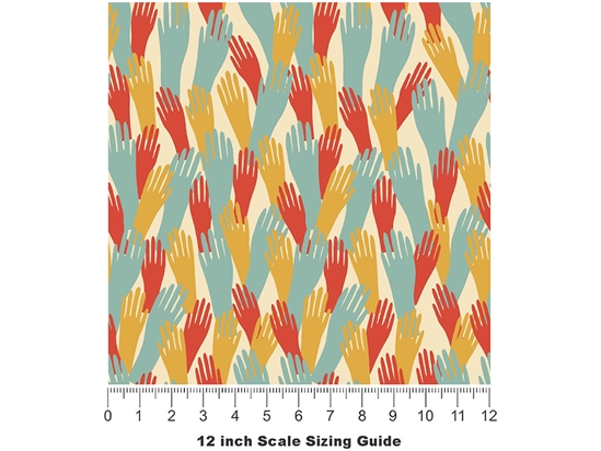 Boogie Wonderland Retro Vinyl Film Pattern Size 12 inch Scale