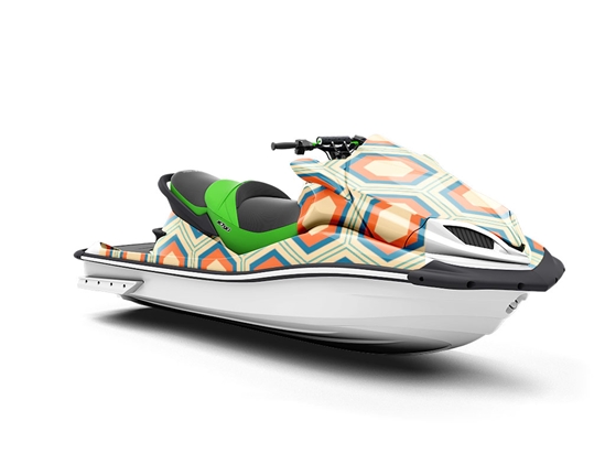 Silver Medallion Retro Jet Ski Vinyl Customized Wrap