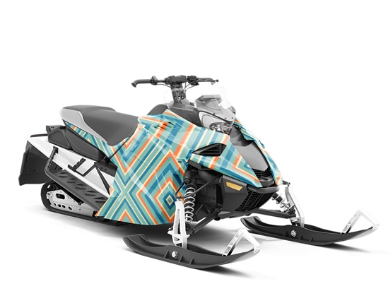 The Nightlife Retro Custom Wrapped Snowmobile