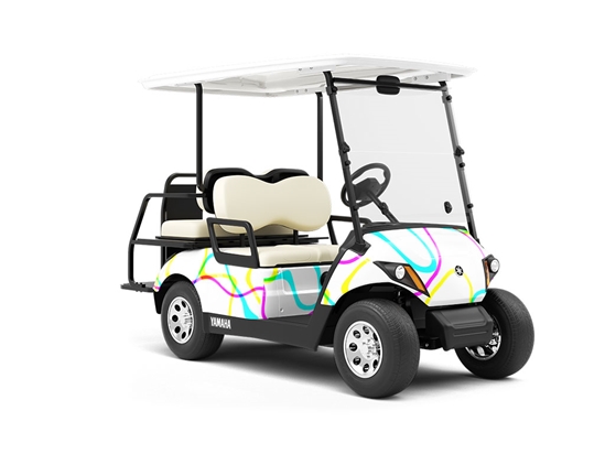 Goodbye Seventies Retro Wrapped Golf Cart