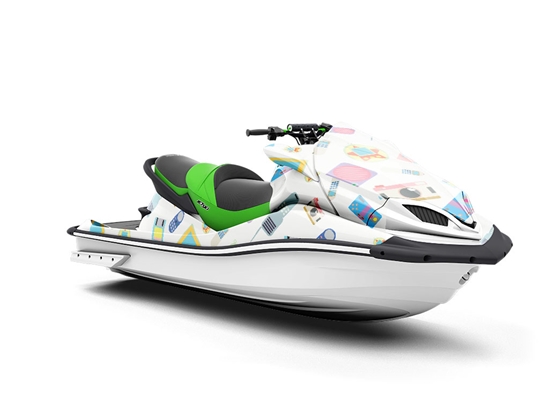 High Tech Retro Jet Ski Vinyl Customized Wrap