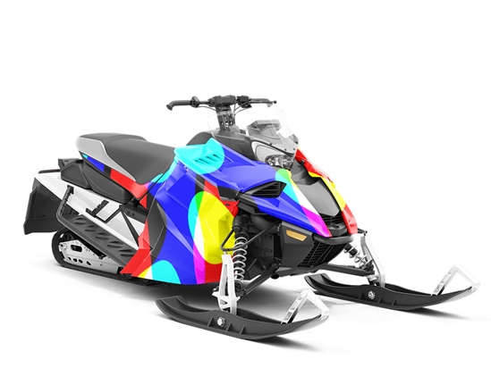 Night of the Comet Retro Custom Wrapped Snowmobile