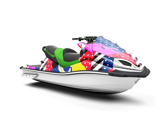 Pop Art Retro Jet Ski Vinyl Customized Wrap