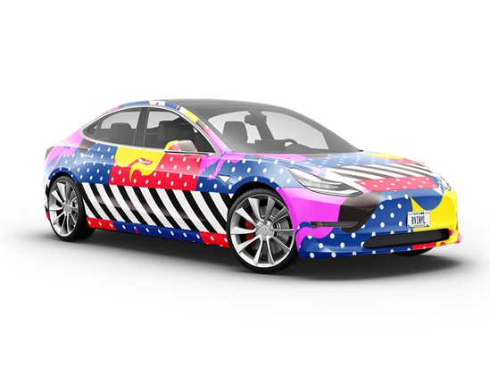 Pop Art Retro Vehicle Vinyl Wrap