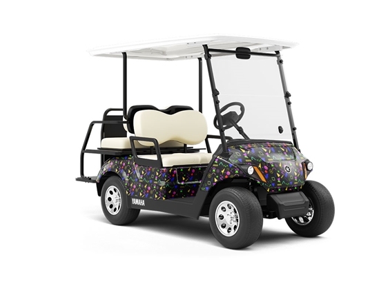 Small Zap Retro Wrapped Golf Cart