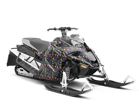 Small Zap Retro Custom Wrapped Snowmobile