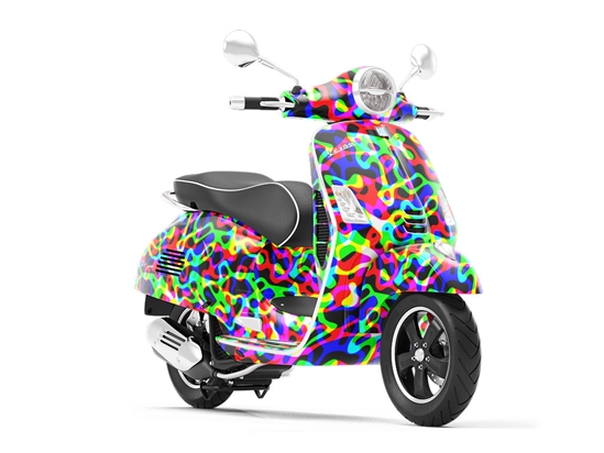 Speed of Night Retro Vespa Scooter Wrap Film