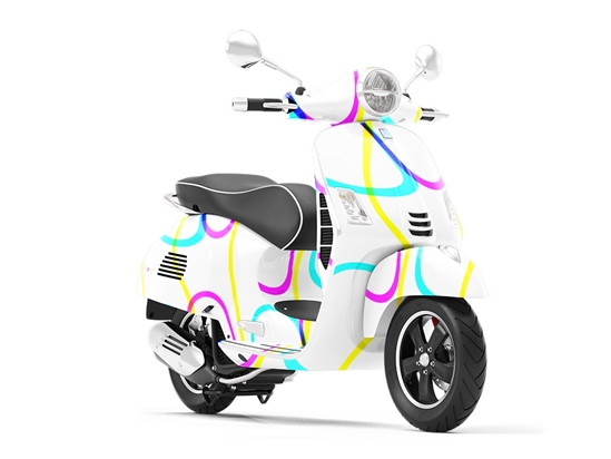 Sweet Honeydew Retro Vespa Scooter Wrap Film