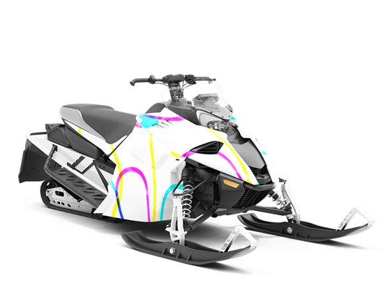 Sweet Honeydew Retro Custom Wrapped Snowmobile