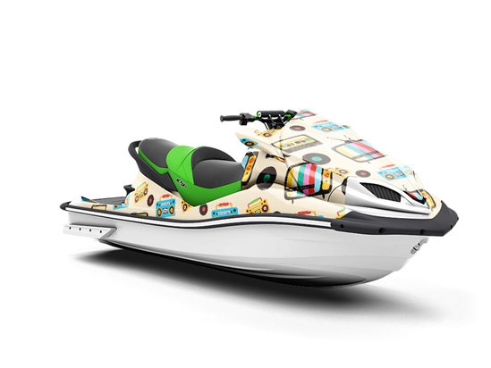 The Tube Retro Jet Ski Vinyl Customized Wrap