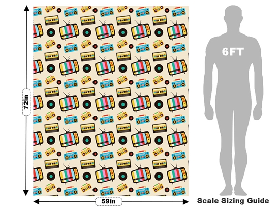 The Tube Retro Vehicle Wrap Scale