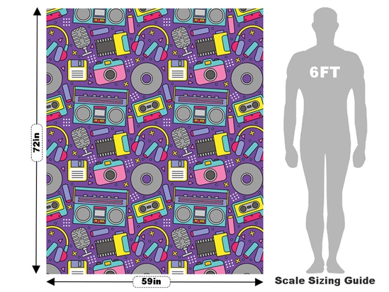 Analog Love Retro Vehicle Wrap Scale