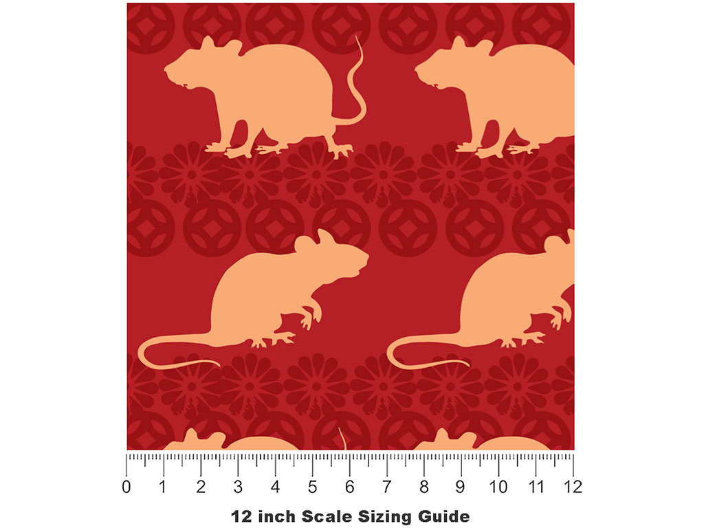 Sneaky Pete Rodent Vinyl Film Pattern Size 12 inch Scale