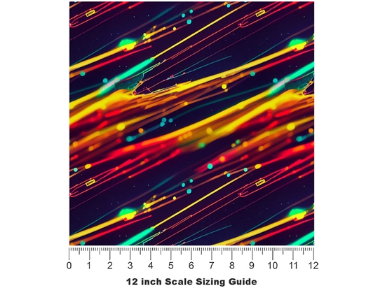 Electric Current Science Fiction Vinyl Film Pattern Size 12 inch Scale