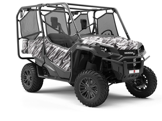 Monochrome Space Science Fiction Utility Vehicle Vinyl Wrap