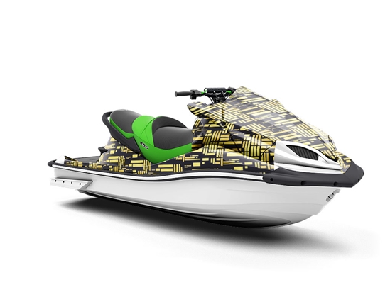 Unused Circuit Board Science Fiction Jet Ski Vinyl Customized Wrap