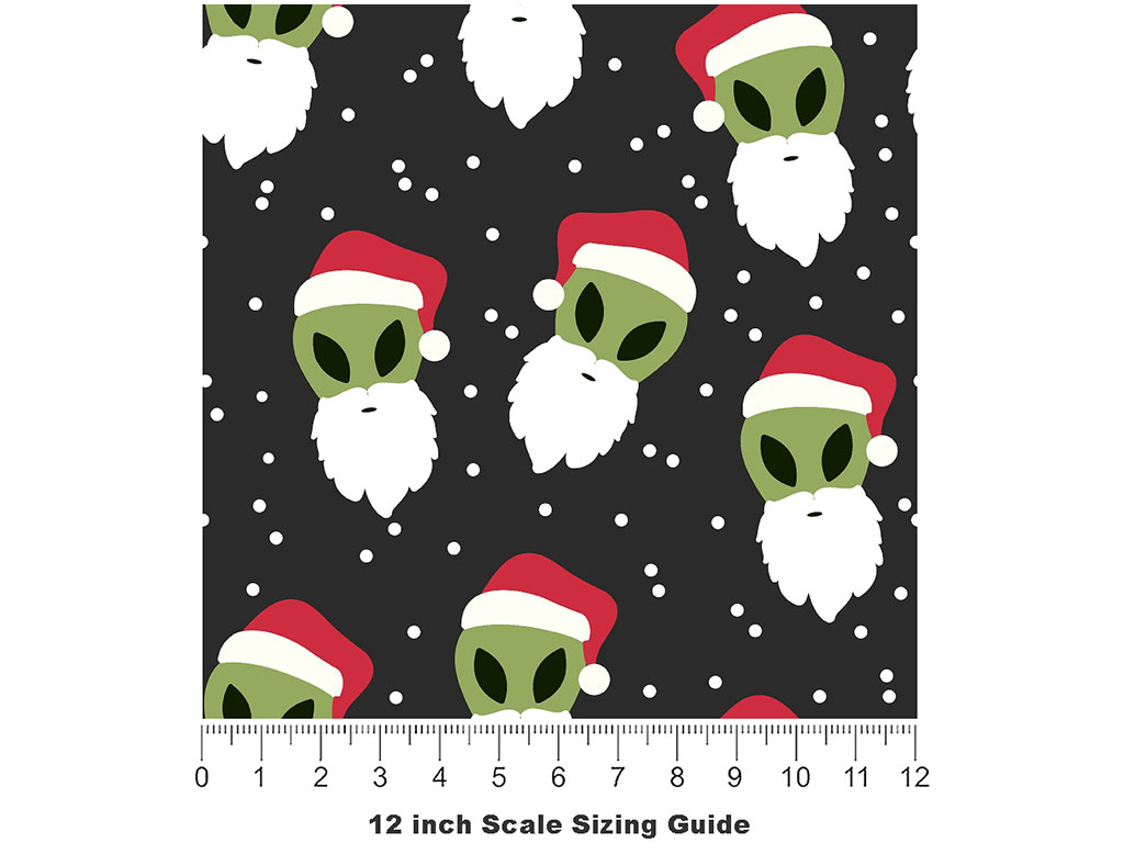 Holly Jolly Science Fiction Vinyl Film Pattern Size 12 inch Scale