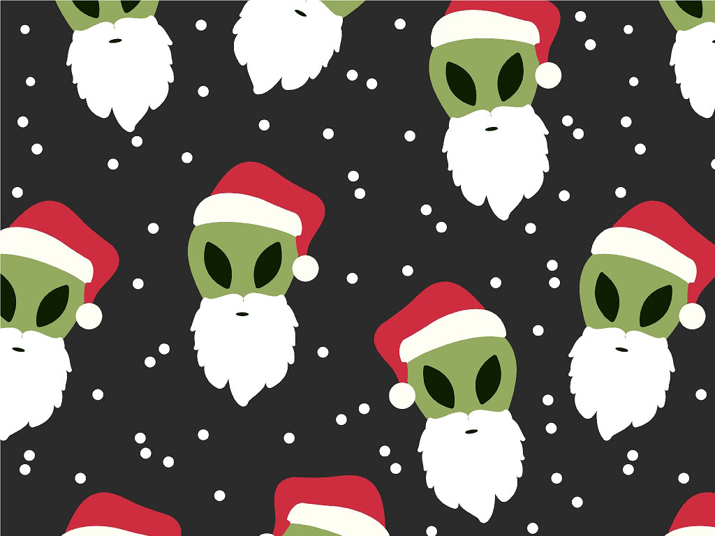 Holly Jolly Science Fiction Vinyl Wrap Pattern