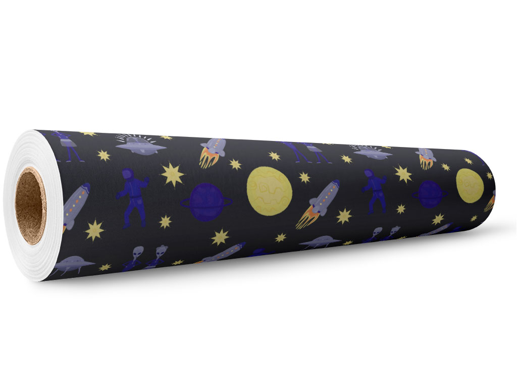 Interplanetary Honeymoon Science Fiction Wrap Film Wholesale Roll