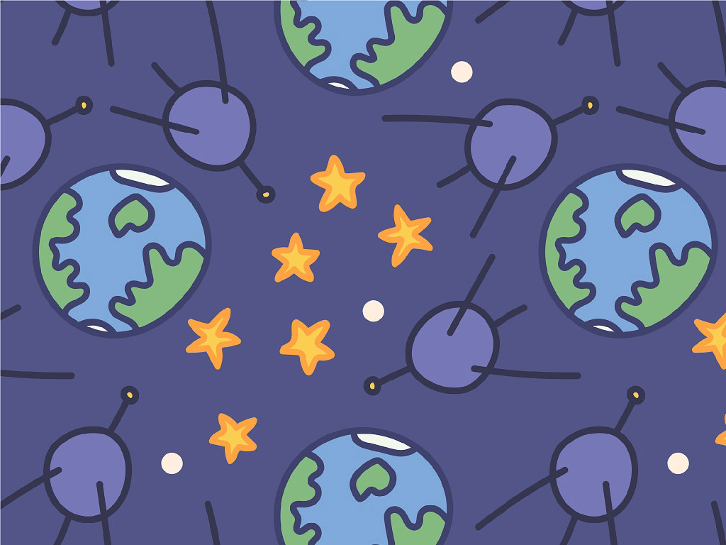 Off Planet Science Fiction Vinyl Wrap Pattern