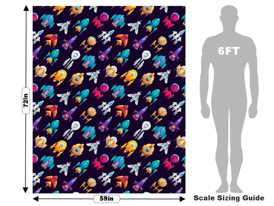 Starship Infantry Science Fiction Vehicle Wrap Scale