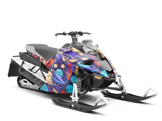 The Arrival Science Fiction Custom Wrapped Snowmobile