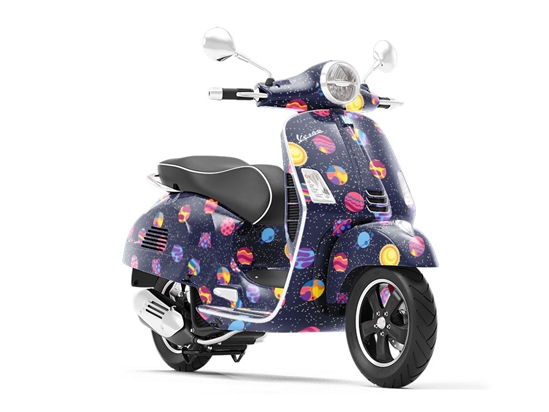 Vacation Destinations Science Fiction Vespa Scooter Wrap Film