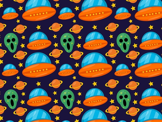 Venus Attacks Science Fiction Vinyl Wrap Pattern