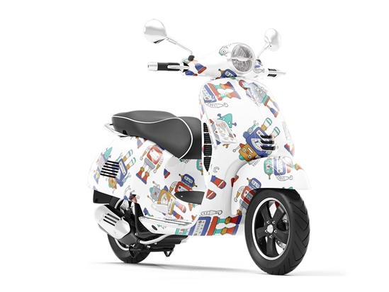 Mean Machine Science Fiction Vespa Scooter Wrap Film