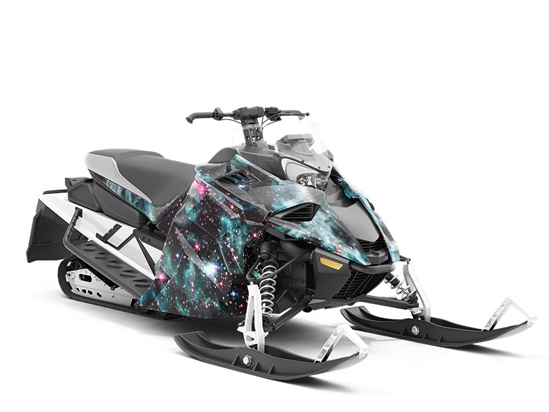 Falling Swiftly Science Fiction Custom Wrapped Snowmobile