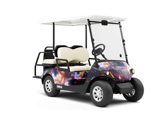 Galaxy Dust Science Fiction Wrapped Golf Cart