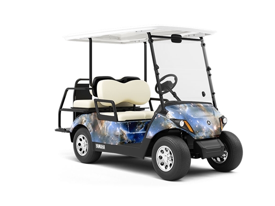Galaxy Sky Science Fiction Wrapped Golf Cart