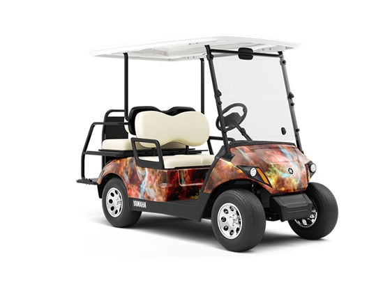 Lounging Lioness Science Fiction Wrapped Golf Cart