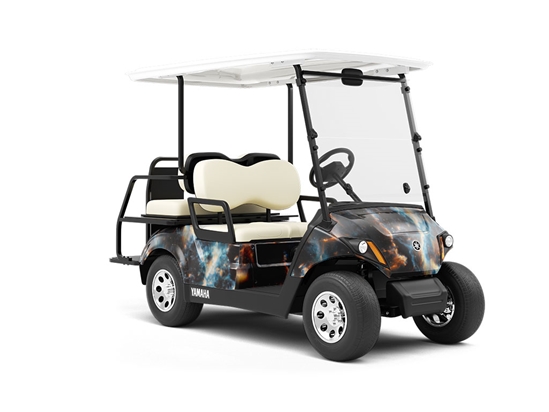 Midnight Blast Science Fiction Wrapped Golf Cart