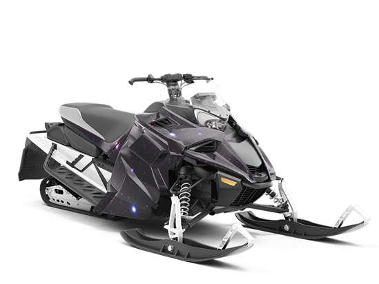 Purple Night Science Fiction Custom Wrapped Snowmobile