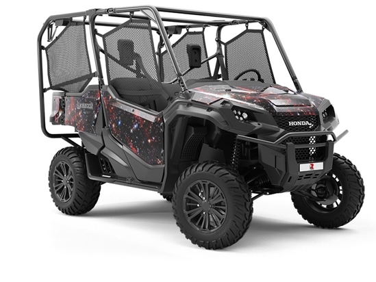 Red Burst Science Fiction Utility Vehicle Vinyl Wrap